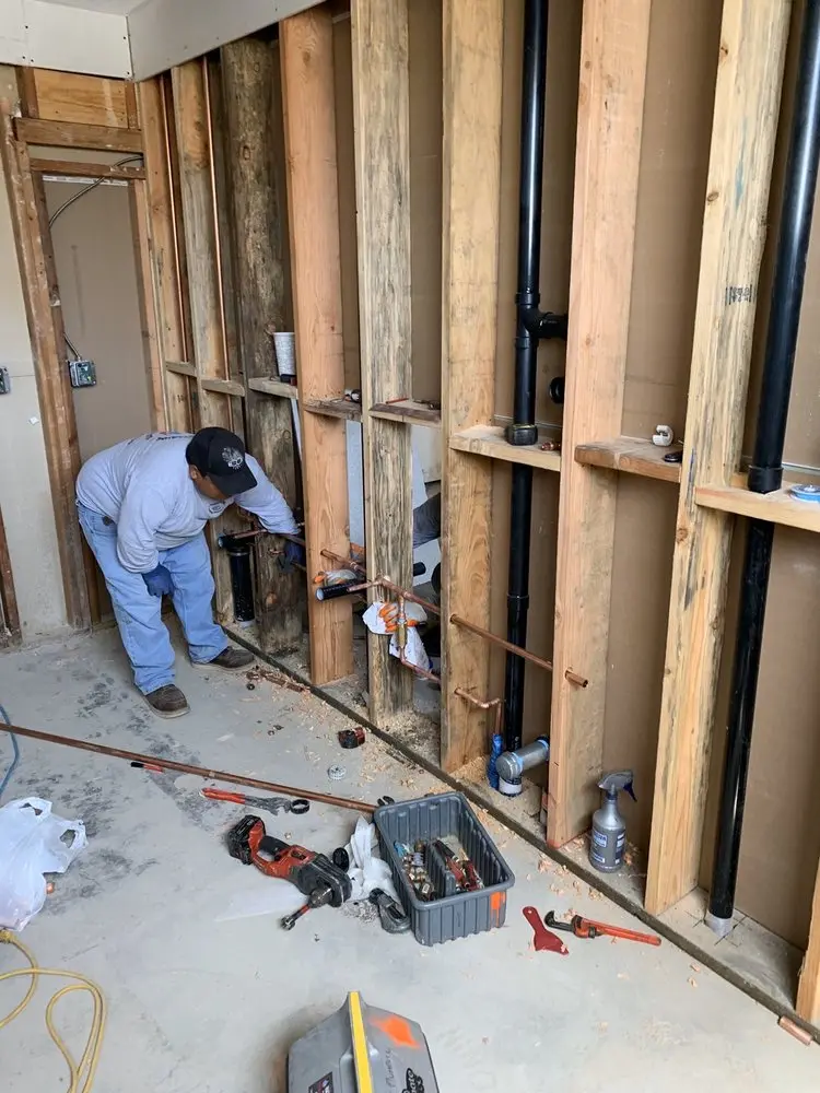 Commercial rough-in plumbing for Gas Line Repair in Cameron Park